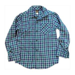 Green and blue plaid shirt